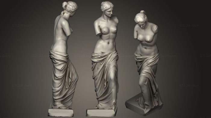 Статуи античные и исторические (Венера, STKA_1618) 3D модель для ЧПУ станка